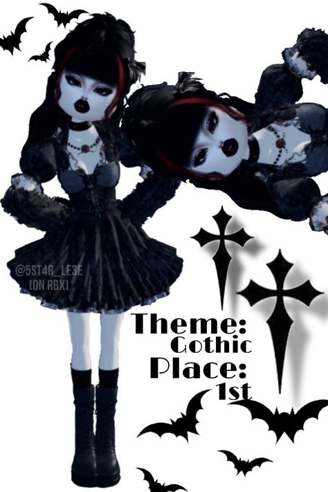 Dti theme gothic/goth inspiration  Rbx user (5st4r_le3e) 🖤🖤🖤🖤🖤🖤 #dresstoimpress #dti #roblox #explore Dti Theme Gothic, Goth Roblox Avatars, Goth Inspiration, Dti Theme, Gothic Themes, Roblox 3, Hand Tattoos For Guys, Hand Tattoos, Tattoos For Guys