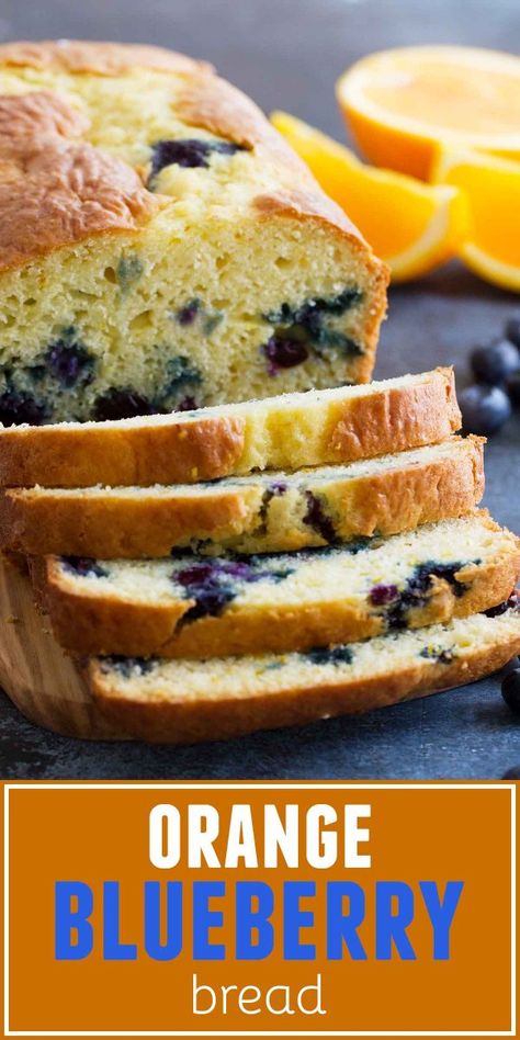 Mixing up a loaf of this Orange Blueberry Bread is so simple you’ll want to keep it on the regular rotation! Move aside, banana bread — this delicious quick bread is perfect for breakfast or snack-time. #tasteandtell #quickbread #blueberry #orange Buckle Recipe, Blueberry Orange, Potato Biscuits, Taste And Tell, Easy Bacon, Blueberry Bread, Best Bread Recipe, Muffin Bread, Pecan Cake