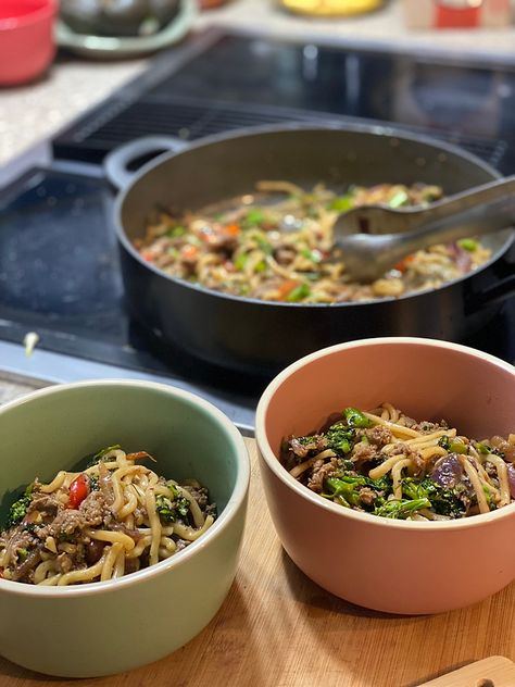 Stir Fry with Miso Sauce Noodles Vegetables, Asparagus Stir Fry, Miso Sauce, Recipes Asian, Miso Paste, Coconut Aminos, Sliced Steak, Miso Dressing, Soy Sauce