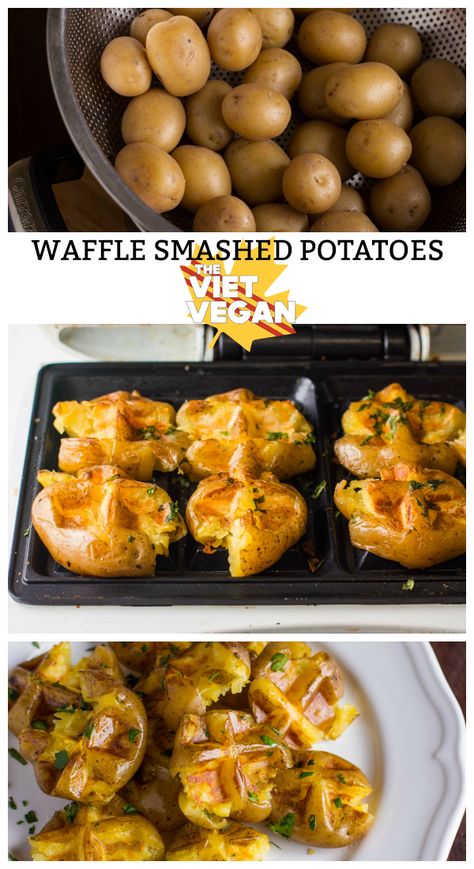 Things To Make In A Waffle Iron, Waffle Iron Ideas, Waffle Iron Potatoes, Mini Waffle Maker Recipes Easy, Potatoes Waffles, Mini Waffle Maker Recipes, Waffle Iron Recipes, Mini Machine, Potato Waffles