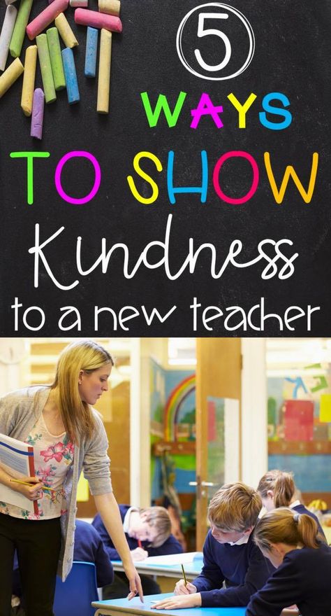 5 Ways to Show Kindness to the New Teacher: Tips to Help Welcome New Teachers in Your School! - Kreative in Life New Teacher Welcome Gift, Welcome New Teachers, Ways To Show Kindness, Organization Teacher, Sunshine Committee, Teacher Mentor, Top Teacher, Show Kindness, First Grade Lessons