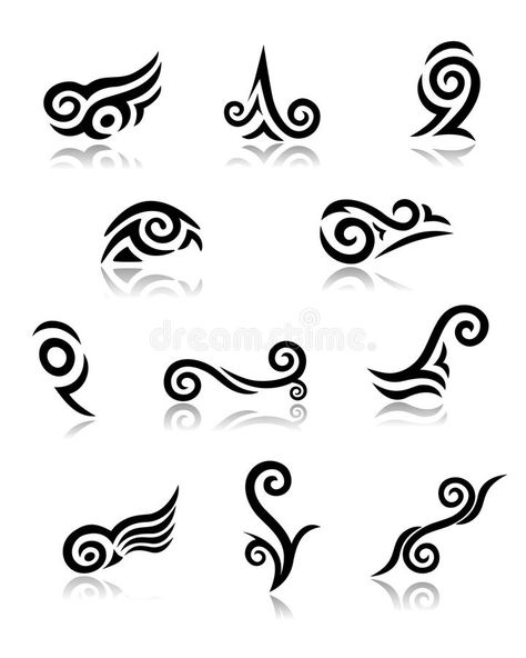 Koru Tattoo, Tattoo Elements, Maori Koru, Maori Symbols, New Zealand Tattoo, Fern Tattoo, Maori Patterns, Maori Tattoos, Pisces Tattoos