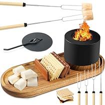 Smores Fire Pit, Tabletop Smores, Smores Kit, Indoor Smores, Smores Maker, Smores Party, Smores Kits, Concrete Fire Pit, Fire Cover