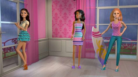 Beach House Layout, Dream House Layout, Barbie Life In The Dreamhouse, Life In The Dreamhouse, House Layout, Barbie Life, Barbie Dream House, Me Tv, Kids Shows