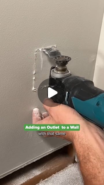 Scott on Instagram: "Adding an Outlet to a Wall #homeowner #drywall" Paint Electrical Panel, How To Move An Electrical Outlet, Adding An Outlet, Electrical Outlets Ideas, Add Electrical Outlet, Wall Outlets, Electrical Outlets, Drywall, Outlet