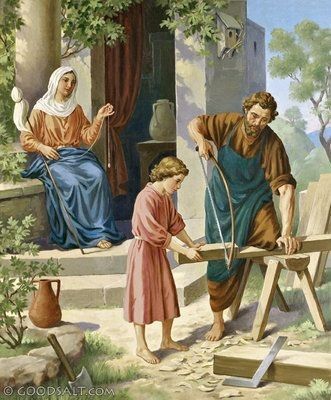 Saint Joseph Art, Jesus And Mary, Jesus Mary And Joseph, Pictures Of Christ, Bible Illustrations, Christian Images, Jesus And Mary Pictures, Jesus Photo, Catholic Images