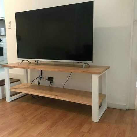 Simple Tv Stand Ideas, Tv Stand Decor Living Room, Fur Furniture, Mesa Tv, Meja Tv, Tv Stand Decor, Furniture Fix, Dream Room Inspiration, Dream Room