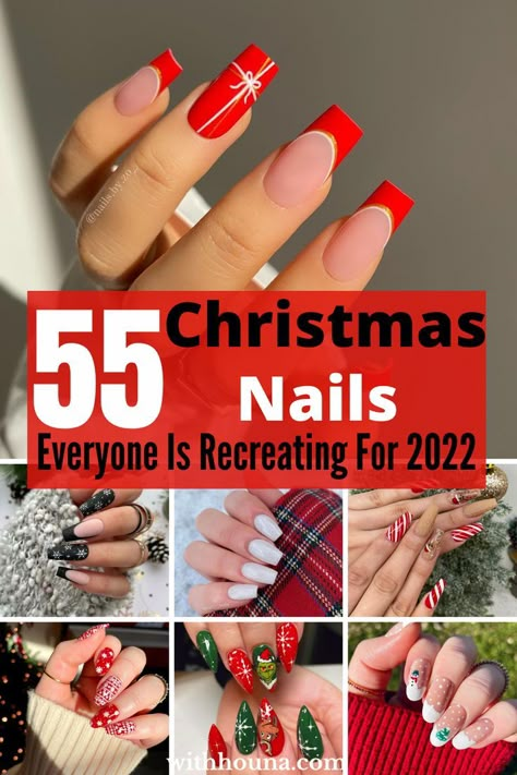 Are you looking for cute and trendy Christmas nails for 2022? You'll find everything from pretty Christmas nail designs to winter nails to simple Christmas nails and so much more. Winter Deck, Holiday Nails Winter, Festive Nail Designs, December Nails, Christmas Manicure, Red Christmas Nails, Tree Nails, Holiday Nail Designs, Christmas Nails Easy