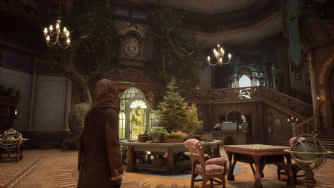 Room of Requirements Room Of Requirement Aesthetic, Hogwarts Legacy Room Of Requirement Idea, Room Of Requirement Ideas, Room Of Requirement Hogwarts Legacy, Hogwarts Interior, Room Of Requirement, Hogwarts Room, Hogwarts Games, Baba Jaga