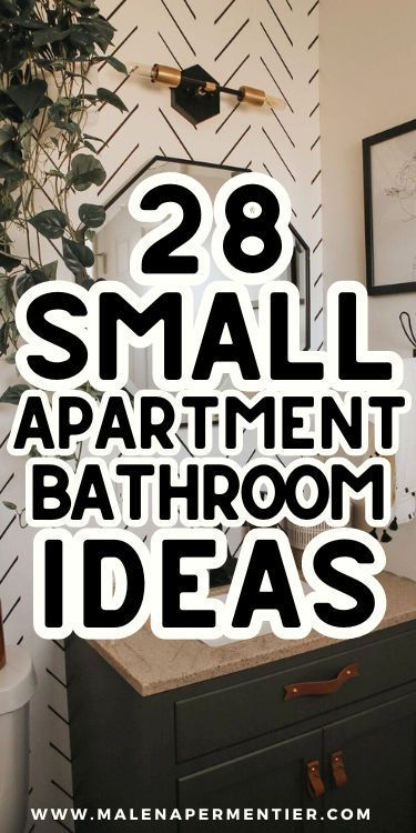 This post shows you 28 easy ways to revamp a small apartment bathroom! Rental bathrooms often aren’t the prettiest *sigh*. Luckily there are inexpensive ways to make even the most drab-looking bathroom look so much better. These bathroom ideas for small spaces hit the perfect balance between functional and aesthetically pleasing. Get the best tiny bathroom inspiration with these stunning ideas! Small Bathroom Reno On A Budget, Decorate Tiny Bathroom, Small Bathroom Rental, Small Bathroom Before And After, Small Bathroom No Window Ideas, Small Bathroom Without Windows, Decor For Small Bathroom, Bathroom Inspo Apartment, Decorate Small Bathroom