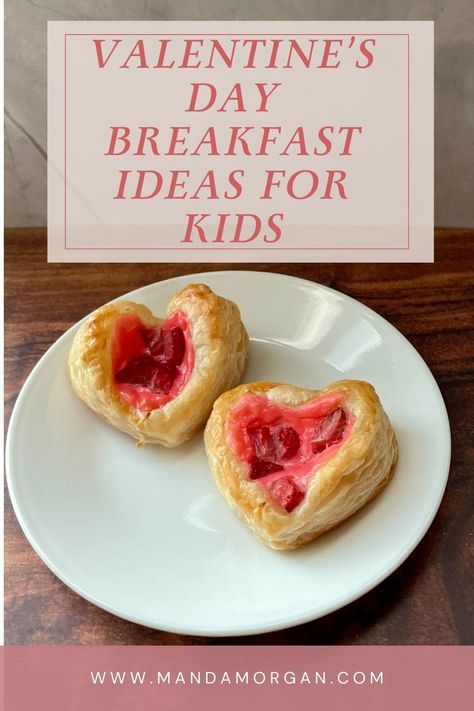 Three Valentines Day Breakfast Ideas for Kids Valentines Day Breakfast Ideas, Kids Holiday Recipes, Heart Cinnamon Rolls, Valentines Day Breakfast, Breakfast Ideas For Kids, Valentines Breakfast, Blog Success, Heart Shaped Cookies, Cinnamon Recipes