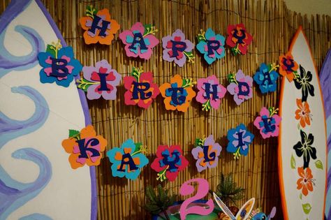 Lilo And Stitch Classroom Decorations, Lilo Stitch Birthday Party Ideas, Lelo And Stitch Birthday Party, Lilo Stitch Party Ideas, Lilo And Stitch Classroom Theme, Luau Birthday Party, Lilo Y Stitch, Baby Boy 1st Birthday Party, Luau Birthday