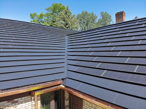 Solar Panel Roof Design, Tesla Roof, Solar Panel Roof, Solar Panel Shingles, Dji Camera, Tesla Solar Roof, Solar Tiles, Tesla Solar, Solar Shingles