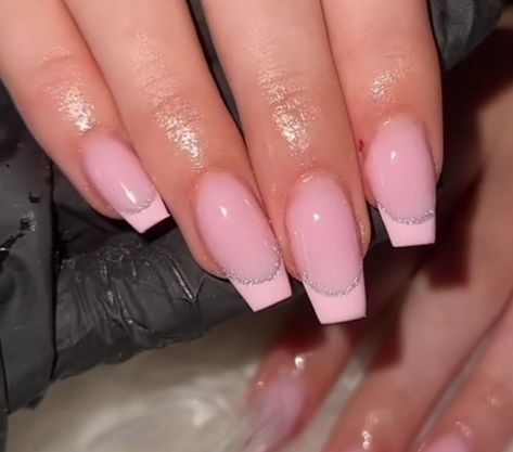 Pink Ballerina Nails Medium, Pale Pink Coffin Acrylic Nails, Light Pink Coffin Nails, Pale Pink Coffin Acrylics, Nail Inspo Coffin, Nails Baby Pink, Bubble Gum Pink Nails Acrylic Coffin, Pink Coffin, Formal Nails