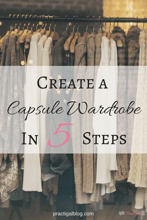 A capsule wardrobe can make your life easier by saving you time, money, and space in your closet. And it will lessen the stress of deciding what to wear! Find out how to create a capsule wardrobe, as well as what a capsule wardrobe is and the benefits of a capsule wardrobe. Determine how much clothes is right for you, and learn how to declutter your clothes down to the essentials that you love. From there, you will build a capsule wardrobe that’s versatile and timeless. #capsulewardrobehowto Create A Capsule Wardrobe, Capsule Closet, Minimalist Capsule Wardrobe, Spring Capsule Wardrobe, Fashion Capsule, Estilo Chic, Minimalist Wardrobe, Style Fall, Closet Ideas