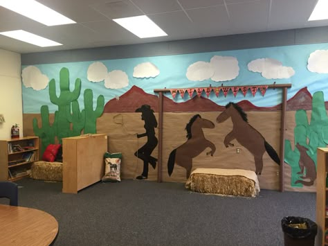 Cowboy Vbs, Wild West Vbs, Cowboy Classroom, Wild West Crafts, Western Vbs, Western Classroom, Cheer Posters, Wild West Theme, Western Dance