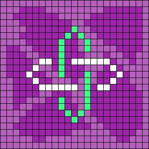 Alpha pattern #60135 | BraceletBook Txt Cross Stitch, Txt Perler Beads, Txt Crochet Ideas, Txt Grid Pattern, Txt Alpha Pattern, Kpop Crochet Grid, Kpop Perler Beads, Txt Pixel Art, Kpop Alpha Pattern