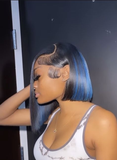 Trendy Wigs, Hot Hairstyles, Blue Bob, Woman Hairstyles, Lace Fronts, Sleepover Food, Voluminous Curls, Voluminous Hair, Hot Hair Styles