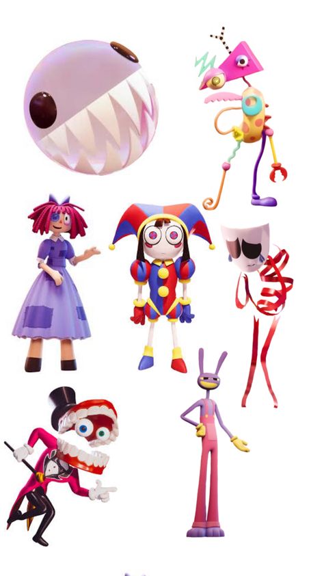 Circus Characters, Amazing Digital Circus, Food Themes, Circus, Cake Toppers, Anime