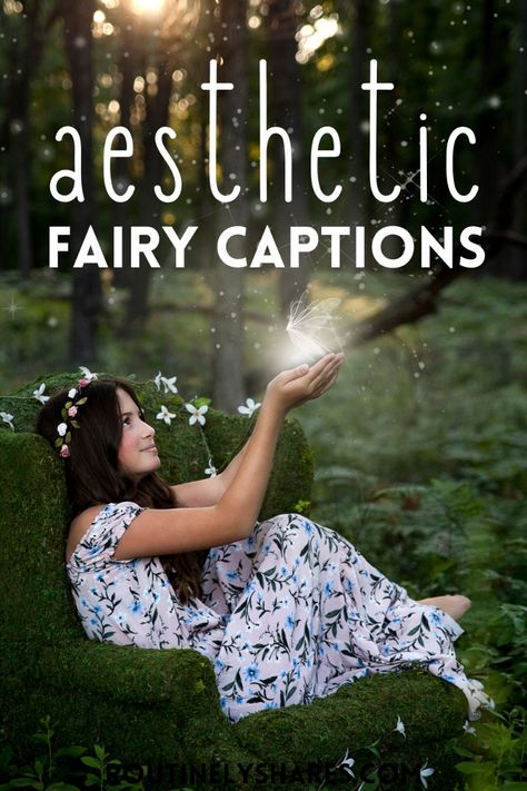 Find the best aesthetic fairy captions for Instagram that are cute, funny or short. Perfect for that fairy aesthetic post or story. Fairy Tale Captions, Fairy Captions For Instagram, Fairy Quotes Aesthetic, Fairy Captions, Aesthetic Captions For Instagram, Party Captions, Halloween Captions, Fairy Adventure, Fairy Quotes