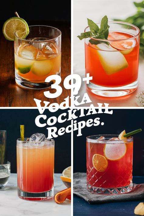 39+ Favorite Vodka Cocktail Recipes to Delight Your Guests This Weekend!...  Mix up the fun this weekend with favorite vodka cocktail recipes that will impress your guests. From refreshing mules to fruity spritzers and classic martinis there’s something for everyone. Perfect for parties or cozy gatherings these drinks are sure to brighten the mood. Cheers to a fabulous time with friends!... https://ostrali.com/foodr/vodka-cocktail-recipes Cocktail Recipes With Vodka, Vodka Sunrise Recipe, Vodka Sangria, Vodka Mojito, Vodka Gimlet, Vodka Cocktails Easy, Cucumber Vodka, Blueberry Vodka, Pineapple Vodka