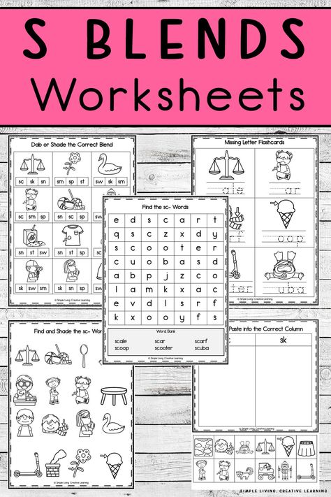 S Blends Worksheets S Blend Words Worksheets, S Blend Worksheet, S Blend Words, S Blends Activities Free, S Blends Worksheets, Transition Words Worksheet, Cvc Worksheets Free, Consonant Blends Activities, Consonant Blends Worksheets