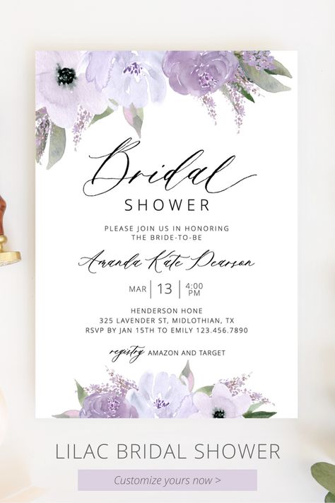 Bridal shower invitations diy