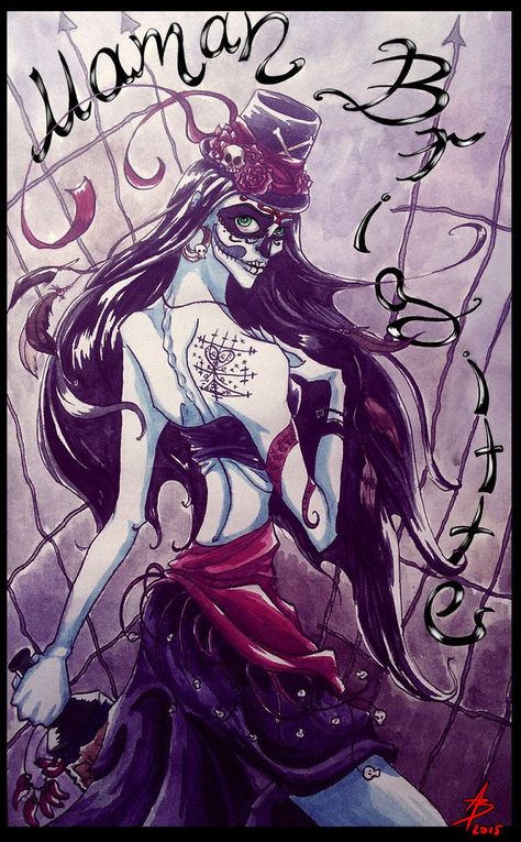 ... Voodoo Priestess, Baron Samedi, Gothic Artwork, Haitian Art, Zombie Girl, The Grim, Grim Reaper, Zombie, Cool Art