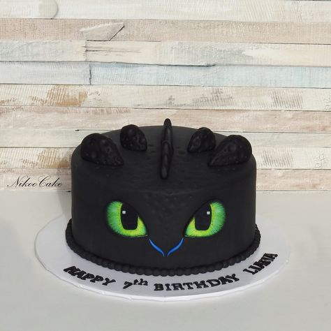 Toothless Dragon Birthday Cake . . . . . . . . . . . #toothlessthedragon #toothlessdragon #toothlessdragoncake #toothless #customcake #customcakes #nikoocake #نیکوکیک Toothless Cake, Dragon Birthday Invitations, Dragon Themed Birthday Party, Dragon Birthday Cakes, Dragon Cakes, Dragon Birthday Parties, Dragon Cake, Toothless Dragon, 4th Birthday Cakes