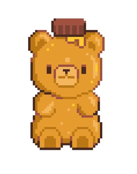 Easy Pixel Art, Phone Icons, Gummy Bear, Profile Pic, Phone Icon, Aesthetic Images, Art Styles, Gummy Bears, Perler Beads