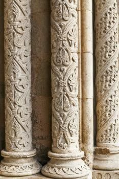 Overgrown Ruins, Cathedral Ruins, Old Cathedral, Marble Pillar, Norwegian Style, Romanesque Architecture, Pillar Design, Stone Pillars, Stone Molds