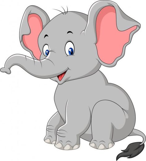 Elephant Cartoon Images, Baby Elephant Cartoon, Cute Elephant Cartoon, Elephant Cartoon, Mini Toile, Baby Animal Drawings, Elephant Drawing, Baby Painting, Safari Theme