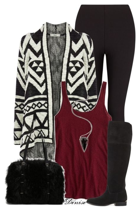 "Aztec Cardigan" by deniselanders ❤ liked on Polyvore Cardigan And Dress Outfit, Gray Cardigan Outfit, Bright Outfit, Geometric Cardigan, Cute Outfits With Leggings, Aztec Cardigan, Cardigan Outfit, Leggings Outfit, Women Leggings