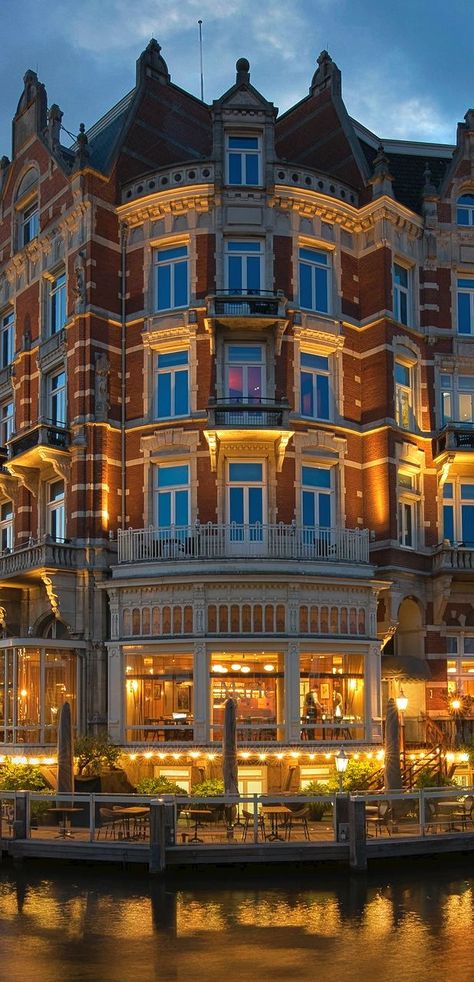 One of the most iconic hotel of Amsterdam Holland Holland Beach, Travel Holland, Hotel Amsterdam, Amsterdam Holland, Scuba Diving, Where To Go, Holland, Amsterdam, Places To Visit