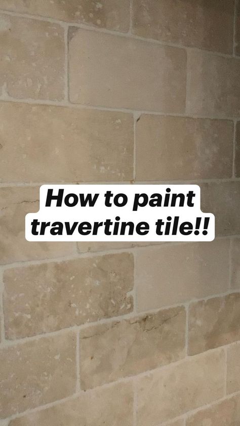 How To Update Travertine Bathroom, Painting Travertine Tile Backsplash, Paint Travertine Tile, Updated Travertine Bathroom, Travertine Bathroom Update, Travertine Backsplash Kitchen, Travertine Tile Bathroom, Travertine Countertops, Travertine Tile Backsplash