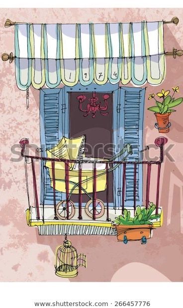 Cute Balcony, Whimsical Houses, Coffee Book, Watercolor House Painting, Indian Art Gallery, Watercolor Architecture, Whimsical Paintings, Watercolor Paintings Easy, Watercolor Sketchbook