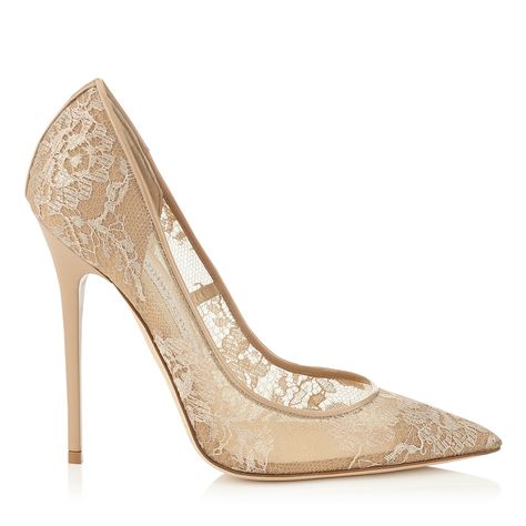 ANOUK Lace High Heels, Jimmy Choo Pumps, Lace Pumps, Manolo Blahnik Heels, Jimmy Choo Heels, Nude Shoes, Bride Shoes, Gorgeous Shoes, Fabulous Shoes