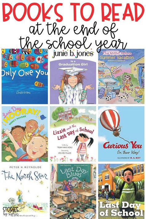 The end of the school year can be filled with a variety of emotions. You are bound to find students who feel joy, sadness, and even fear about the school year ending. I always turn to books to help students cope with whatever they are feeling in that moment. Here are several books your students might enjoy at the end of the school year. Second Grade Books, Back To School Books, Back To School Pictures, Teaching Second Grade, End Of Year Activities, Kindergarten Books, School Celebration, 2nd Grade Classroom, 2nd Grade Reading