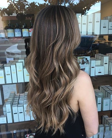 Light Brown Balayage Pale Skin, Minimal Blonde Highlights On Dark Hair, Blonde Highlights Brunette Hair, Light Balayage Hair, Paige Taylor Hair, Light Brown Hair Dye Ideas, Dark Hair Subtle Highlights, Neutral Brown Balayage, Hair Color Tips