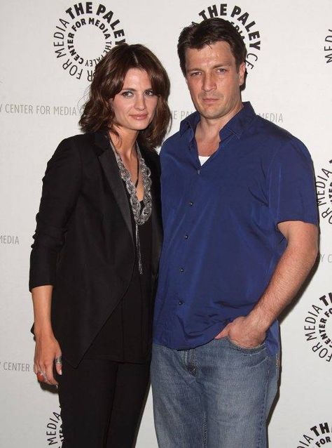 Photo by BDG / Rex Features ( Nathan Fillion, Stana Katic, Real Couples, Detective, Actors & Actresses, Real Life, Castle, Actresses, Actors