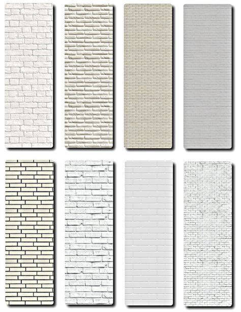 TaTschu's Sims4-CC — New Walls for your Sims Home! White brick Walls in... Sims 4 Wallpaper, Sims Home, Sims 4 Cc Furniture Living Rooms, Die Sims 4, The Sims 4 Pc, Sims 4 Bedroom, Sims 4 House Plans, Free Sims 4, The Sims 4 Packs