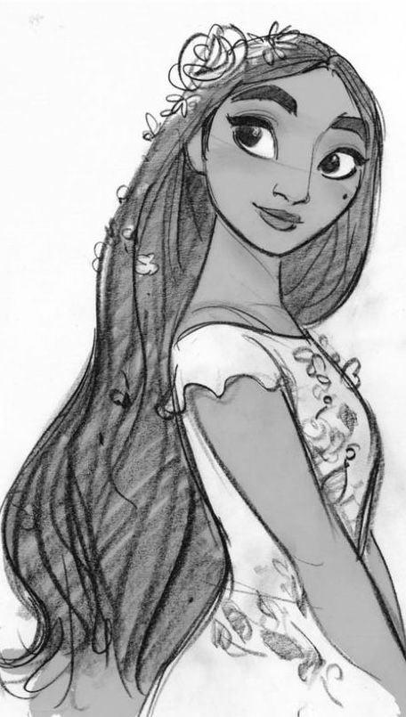 Encanto Isabela Drawing, Encanto Characters Drawings, Encanto Isabela Fanart, Encanto Sketch, Isabela Madrigal Fanart, Encanto Drawing, Illusion Tattoo, Encanto Fanart, Isabella Madrigal