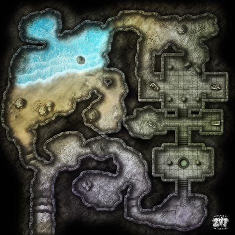 From the Chromatic Dragon Series. Found here: https://www.deviantart.com/zatnikotel/gallery/68921315/Chromatic-Dragon-Maps  #DungeonsandDragons #DnD #Battlemaps #5e #Roll20 #Pathfinder #maps #ttrpg #tabletop #Dragon #Dungeon #Caves Blue Dragon Lair, Dragon Lair Map, Dragon Lair, Pathfinder Maps, Environment Map, Dnd World Map, Fantasy World Map, Dragon's Lair, Tabletop Rpg Maps