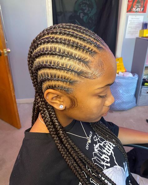 Stitch Braids Dark Skin, Stitch Braids No Edges, Stitch Cornrows With Curls, 10-12 Stitch Braids, 10 Feedin Braids Straight Back, 15 Stitch Braids, 8 Straight Backs, 12 Cornrows Braids Straight Back, 12 Stitch Braids Straight Back