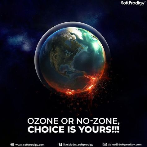 International Day for the Preservation of the Ozone Layer! | Ozone, Ozone layer, Ozone depletion Protection Of Ozone Layer Poster, Ozone Layer Healing, Environmentalist Art, Air Pollution Project, Conservative Quotes, Ozone Depletion, Save Planet Earth, Earth Day Posters, Earth Poster