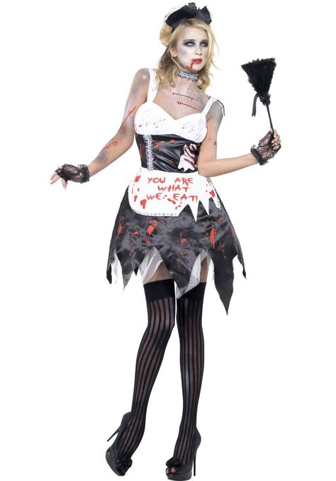 Zombie French Maid Costume Fever Sexy Fancy Dress Collection - Halloween Costumes at Escapade™ UK - Escapade Fancy Dress on Twitter: @Escapade_UK 2 Halloween Costumes, Maid Halloween, Punny Halloween Costumes, Halloween Costumes For Sale, Zombie Walk, Zombie Costume, Halloween Zombie, French Maid, Halloween Fancy Dress