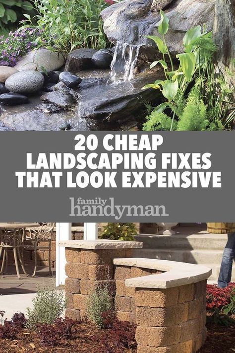 Cheap Landscaping, Small Water Features, Garden Wallpaper, Easy Landscaping, Desain Lanskap, Ideas Backyard, Look Expensive, Diy Backyard Landscaping, Home Landscaping