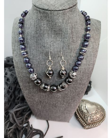 🔥Get ready to turn heads with our stunning Black Pearl Beaded Necklace and Earring Set! 💎✨ Elevate your style game with this elegant Silver Jewelry set, perfect for any occasion. 💍👑 Treat yourself or surprise a loved one with this timeless Pearl Necklace, a gift that will be cherished forever. 🎁✨ Don't miss out on this must-have piece of Special Event Jewelry, fit for a bohemian chic queen! 🌸💫 Get it now for only $37.25! 💰💕 #BlackPearlNecklace #SilverJewelry #PearlEarrings #GiftForHer #Specia... Elegant Silver Jewelry, Silver Jewelry Set, Pearl Beaded Necklace, Black Pearl Necklace, Silver Jewellery Sets, Necklace And Earring Set, Get It Now, Bohemian Chic, Black Pearl