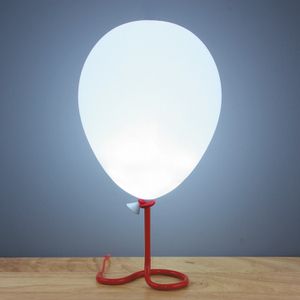 Balloon Lamp: Image 1 Quirky Table Lamp, Balloon Lamp, Funky Lighting, Floating Balloons, Red Table Lamp, Deco Originale, Lampe Decoration, Mood Light, Creative Lighting