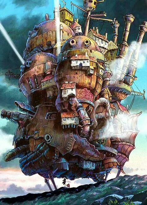 Howl's moving castle Akira Comics, Studio Ghibli Films, Art Studio Ghibli, Shaun Tan, 하울의 움직이는 성, Tokyo Anime, Film Anime, Howl's Moving Castle, Studio Ghibli Movies